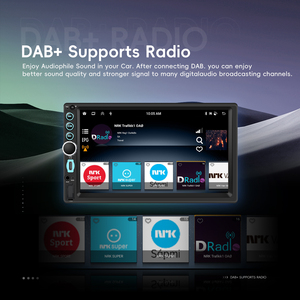 Radio para Auto Podofo de 7'' con CarPlay, 4+64GB, Pantalla Táctil Android, GPS, WiFi, FM, RDS, para Tablero Universal - Product Image 3