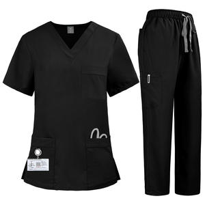 Ensemble de blouses médicales chirurgicales personnalisées en gros avec logo OEM, ensemble de blouses unisexes pour hôpital vétérinaire, infirmière, haut et pantalon, uniforme - Product Image 4