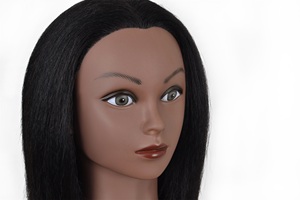 Cabeza <span class=keywords><strong>de</strong></span> Maniquí <span class=keywords><strong>de</strong></span> pelo Afro para peluquería, cabeza <span class=keywords><strong>de</strong></span> maniquí para práctica <span class=keywords><strong>de</strong></span> peluquería, entrenamiento <span class=keywords><strong>de</strong></span> peluquería, venta al por mayor - Product Image 4