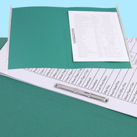 Accessoires extensibles de dossier de fichier de bureau de taille FC de matériel de papier de FOSKA avec l'expansion de 3cm pour les dossiers volumineux et les dossiers médicaux