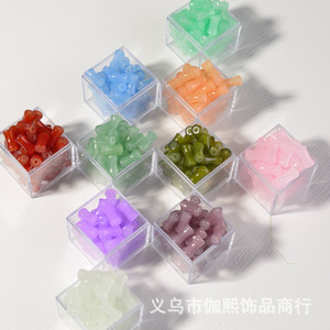 Bamboo Joint Beads 6x12mm Glass Straight Hole DIY Jewelry Making Materials For Bracelets Necklaces <b>Accessories</b> - Product Image 4