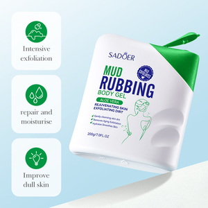 Gel douche exfoliant et hydratant OEM SADOER aux extraits de plantes, nettoyant en profondeur, gel corporel à base de boue - Product Image 4