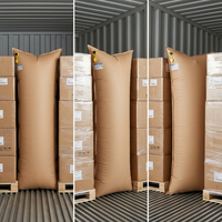 Kantong Dunnage Kertas Kraft Kantong Dunnage Tiup untuk Perlindungan Kargo Kontainer Dapat Didaur Ulang 2.6 psi