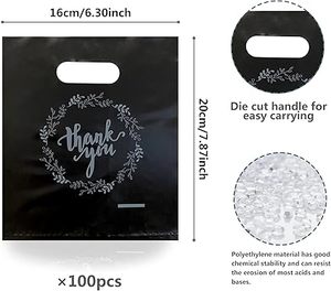 HuamaohengchunParty Present Bag Candy Cookie Treat Bags for Birthday Party Baby <b>Shower</b> Wedding Christmas Retirements Pink - Product Image 2