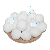 Boules de fibres pour le traitement de l'eau 700G Équivalent à 25kg Efficacité de filtration de sable Boules de fibres de coton polyester blanches Piscine
