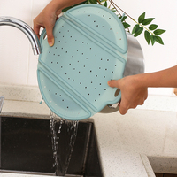 Protector Antisalpicaduras Plegable de Silicona Ecológica y Acero Inoxidable de Alta Resistencia para Sartenes de 10 y 12 Pulgadas, Multiusos