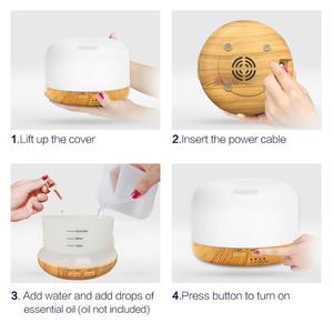 Siêu âm 300ml hương liệu khuếch tán điện Tinh dầu thơm hạt gỗ cơ sở nhà di động sản phẩm nhựa mới - Product Image 3