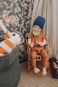 Conjunto de Dos Piezas para Niños: Camiseta Holgada de Verano y Pantalones Deportivos de Algodón Terry - Product Image 6