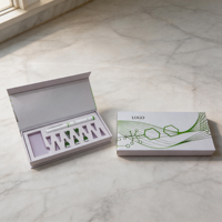 Boîte cadeau magnétique écologique de luxe personnalisée pour compléments de collagène en peptides, boîte en papier rigide faite à la main avec laminage mat et feuille d'aluminium