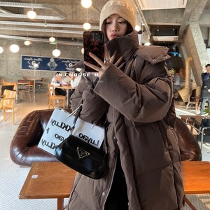 <span class=keywords><strong>Xiaoxiao</strong></span> maison 2024 hiver femmes manteaux nouveau Style coréen Simple haut de gamme à capuche détachable longue grande couette épaissie veste - Product Image 6