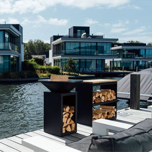 Keyo Fire Pit Upright Wood Burning Stove Outdoor Garden Patio Heating Barbecue - Product Image 2