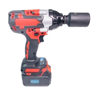 ประแจบลัชเลสไร้สายแบบชาร์จไฟได้ รุ่น 99 Type 1/2" แรงบิด 1500 นิวตันเมตร สำหรับงานหนัก ใช้กับยางรถบรรทุก สีแดง - Product Image 3