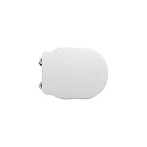 Asiento de inodoro moderno blanco alargado para Hidra Ellade Vase con función de cierre suave de liberación rápida y control remoto, de urea, para baño doméstico - Product Image 1