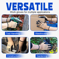 Guantes de Trabajo Recubiertos de Nitrilo con Microespuma XINGYU, Tejido de Nailon y Elastano, Flexibles, Antideslizantes, para Seguridad en Automoción y Almacenes