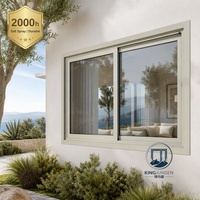 Ventana Corredera de Aluminio Surfmist Resistente a la Salinidad 2000h, Resistente a la Intemperie para Villas de Lujo