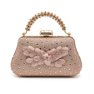 <span class=keywords><strong>Scarpe</strong></span> da Donna in Oro Rosa con Pietre e Fiori, Set di <span class=keywords><strong>Scarpe</strong></span> e Borse Italiane Abbinate alla Moda - Product Image 5