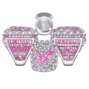 Bagues de championnat de sport en métal émaillé et doré avec logo personnalisé personnalisé - Product Image 3