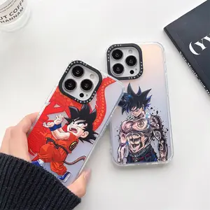 Kakarot colori antiurto stampa custodia per telefono Cartoon Anime Dragonball Cover posteriore Mobile per iPhone 11 12 13 14 15 Pro max Wukong