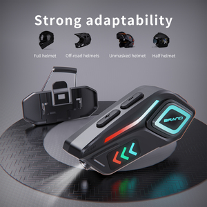Nouveau Casque <span class=keywords><strong>Moto</strong></span> Intra-Auriculaire K07 2025 en Plastique ABS avec Écouteurs Sans Fil, Chipset JL, Éclairage LED Étanche, Assistant Vocal, Garantie 1 An - Product Image 6