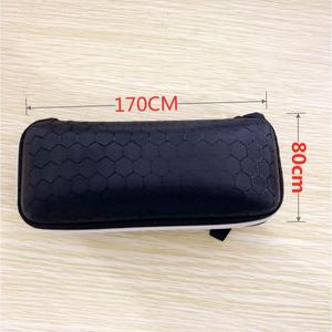 Étui à lunettes à fermeture éclair à motif de football ZT, noir, EVA, rectangulaire, 3-5,9 pouces, pour le rangement des lunettes, été 2024 - Product Image 4