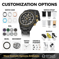 Montre-bracelet mécanique ronde pour homme CRONUSART avec un boîtier en fibre de carbone, un cadran squeletté et des aiguilles lumineuses
