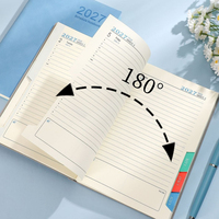 Agenda en cuir de luxe A5 avec couverture personnalisée, style tendance, spécifications compétitives, prix attractif, planificateur hebdomadaire 2027