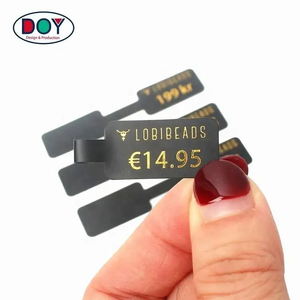 Etichette Personalizzate con Stampa in Lamina Dorata, Logo e Nome, Cartellini Pieghevoli in PVC Morbido per <span class=keywords><strong>Gioielli</strong></span> - Product Image 1