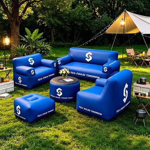Sillón Inflable Personalizado con Impresión a Todo Color, Resistente a la Intemperie, Sofá de Aire Portátil para Exteriores, con Bolsa de TPU Resistente, para Exhibición de Marca - Product Image 1