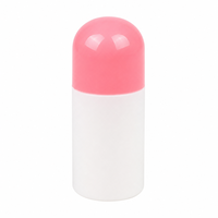 Flacon applicateur cylindrique vide en polyéthylène HDPE Luzern 50 ml avec tête éponge pour médicaments liquides, liniments, teintures, colle