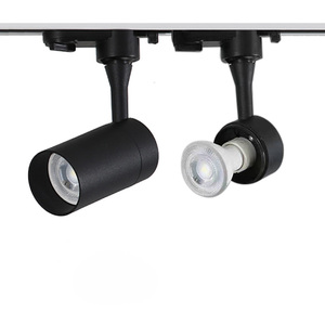 ไฟสปอตไลท์ LED แบบติดตั้งบนรางอะลูมิเนียมทันสมัย GU10 5000K แสงเดย์ไลท์ ปรับหรี่แสงได้ มุมลำแสง 120 องศา CRI90 สำหรับใช้ในโรงแรม ปรับความสูงได้ - Product Image 1