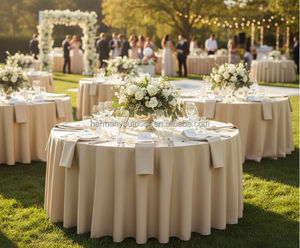 <strong>White</strong> <strong>Round</strong> Folding Plastic <strong>Dining</strong> <strong>Table</strong> 60 Inch Outdoor Wedding Latest Bulk Supply <strong>Tables</strong> for Events Party - Product Image 2