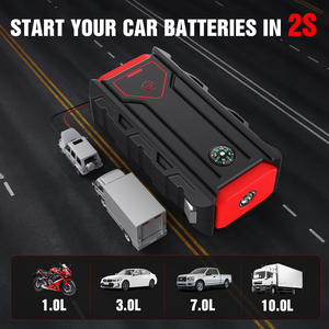 Démarreur de voiture portable 12000mAh, courant de crête 1000A, double sortie USB, 12V, batterie externe de secours pour voiture - Product Image 3