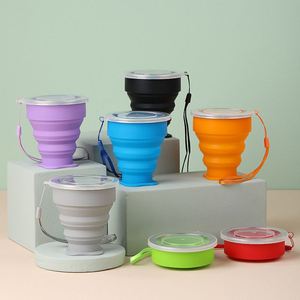 Bouteille d'eau pliable en silicone de qualité alimentaire sans BPA, portable pour les voyages en plein air - Product Image 1