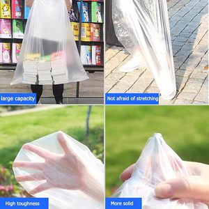 1.5 Mil PE Home Office Sac poubelle à cordon rétractable non parfumé en plastique étanche à l'humidité pour la cuisine expédition sérigraphie - Product Image 2