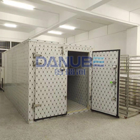 Four de séchage industriel électrique automatique personnalisé pour figues, avec moteur et engrenage PLC, pour la déshydratation et le nettoyage des aliments