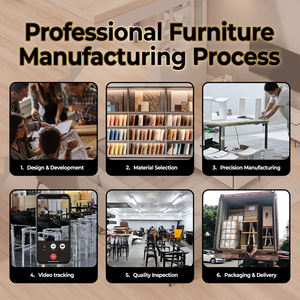 Bộ sáu ghế ăn bằng da hiện đại dành cho nhà truyền thống, với chỗ ngồi bọc vải màu be và chi tiết chạm khắc. - Product Image 5