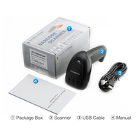 Escáner de Código de Barras 1D con Cable Xincode, Escáner de Código de Barras Láser USB Portátil, Lector de Códigos de Barras para Almacén X-520