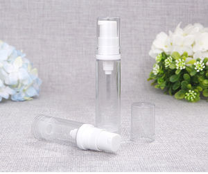 Botellas de plástico con bomba de 5/10/15 ml en stock, botella con bomba de vacío para emulsión - Product Image 1