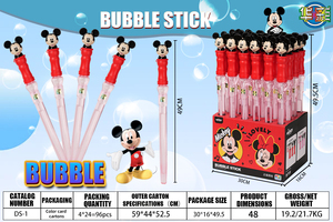 Simpatica Bacchetta per Bolle di Sapone Mickey da 50cm, Giocattolo Estivo Portatile in Plastica per Bambini - Product Image 5