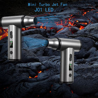 Ventilateur électrique puissant rechargeable sans fil, portable, de poche, avec turbine à air comprimé en métal, 110 000 tr/min