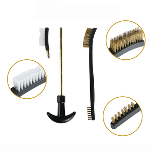 Bộ dụng cụ vệ sinh súng đa năng cỡ 9mm, .38, .22, .40, .45, kèm chổi vệ sinh nòng bằng đồng và bình dầu - Product Image 3