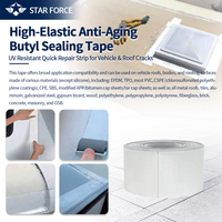 Bande de réparation de toit de camping-car hautement élastique - Bande d'étanchéité autocollante en butyl imperméable pour toitures métalliques, TPO, EPDM et conteneurs |   Instant Tack