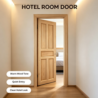 Porte de chambre en pin massif style ferme, porte en bois non finie pour l'aménagement intérieur d'une maison de campagne