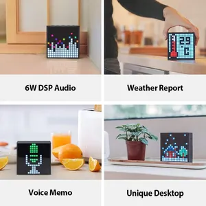 <span class=keywords><strong>Divoom</strong></span> Timebox Evo Altavoces inalámbricos Bluetooth Pantalla RGB Reloj programable Alarma <span class=keywords><strong>Pixel</strong></span> <span class=keywords><strong>Art</strong></span> Creation Unique - Product Image 2
