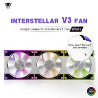 Jungle Leopard Interstellar V3 Blanc 120mm ARGB Ventilateur de refroidissement pour refroidissement de boîtier de bureau