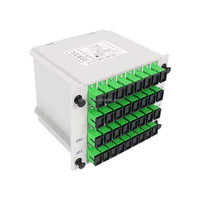 SC UPC Type de carte FTTH PLC Splitter Box 1x32 Fibre Optique 32way PLC Splitter Planar Waveguide Compatible WiFi POE 4G 3G GSM