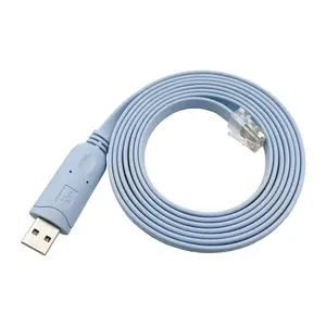 Cable Serial de 1/2 "a RJ45, Cable de Consola USB WIN10 FT232 PL2303 CH340, RS232 a RJ45, para Enrutador