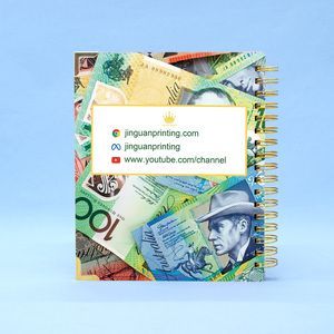 Thiết kế mới tùy chỉnh in logo A4 xoắn ốc hàng tuần tập luyện sữa Tạp Chí kế hoạch Nhật Ký máy tính xách tay in ấn để bán - Product Image 4