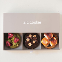 Boîtes à biscuits personnalisées avec logo, avec séparateurs, boîte d'emballage à biscuits à ouverture coulissante avec compartiments
