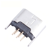 Conectores Micro 5P, Conector Hembra Mini USB 5P, Tipo B Vertical SMD, Puerto de Carga USB